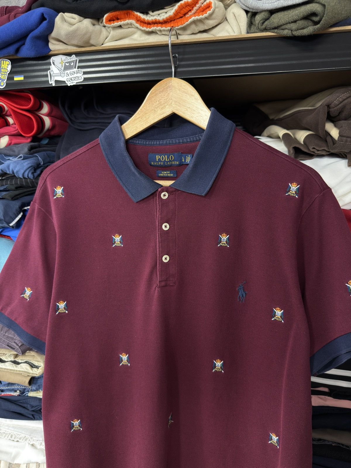 Polo Ralph Lauren POLO RALPH LAUREN MONOGRAM CREST POLO SHIRT CUSTOM SLIM FIT Size US L / EU 52-54 / 3 - 7 Thumbnail