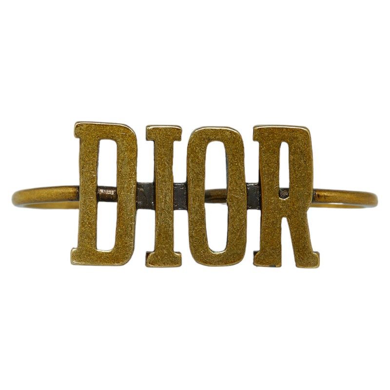 Dior Dior Dior Logo Gold Plated Ring Metal Ring in Very Good Condition Size ONE SIZE - 1 Thumbnail