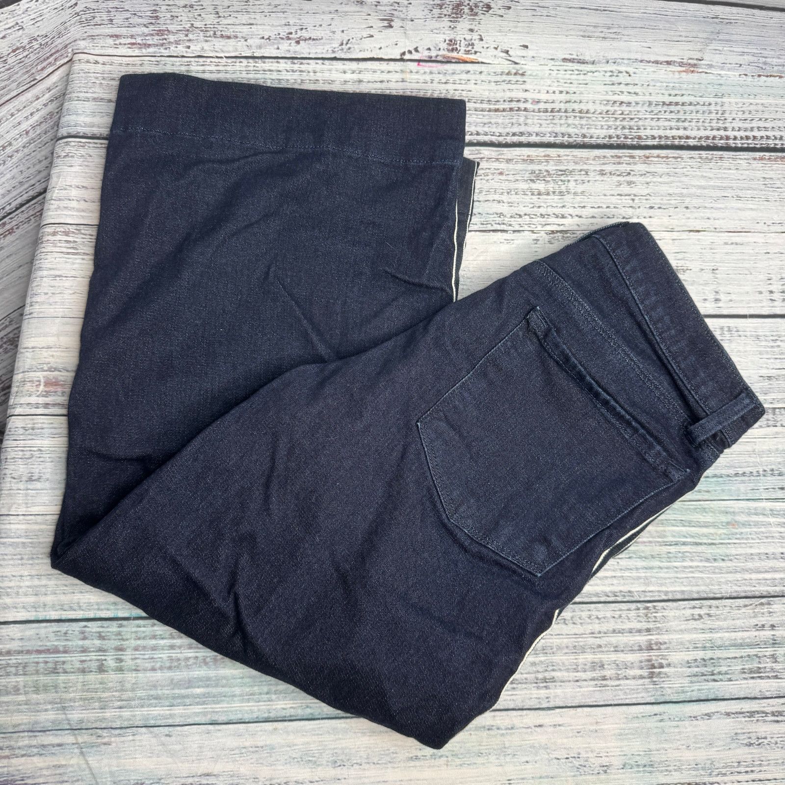 J Brand J Brand Liza Wide Leg Culottes Cropped Jeans Size 29 Size 30" / US 8 / IT 44 - 4 Thumbnail