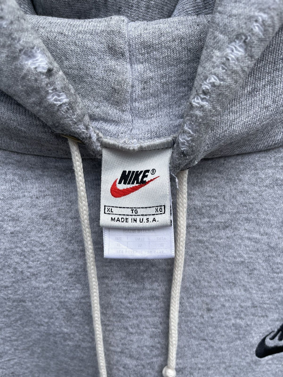 Nike 90's Vintage Nike Hoodie Made in USA Loose Fit Distressed Size US XL / EU 56 / 4 - 13 Thumbnail