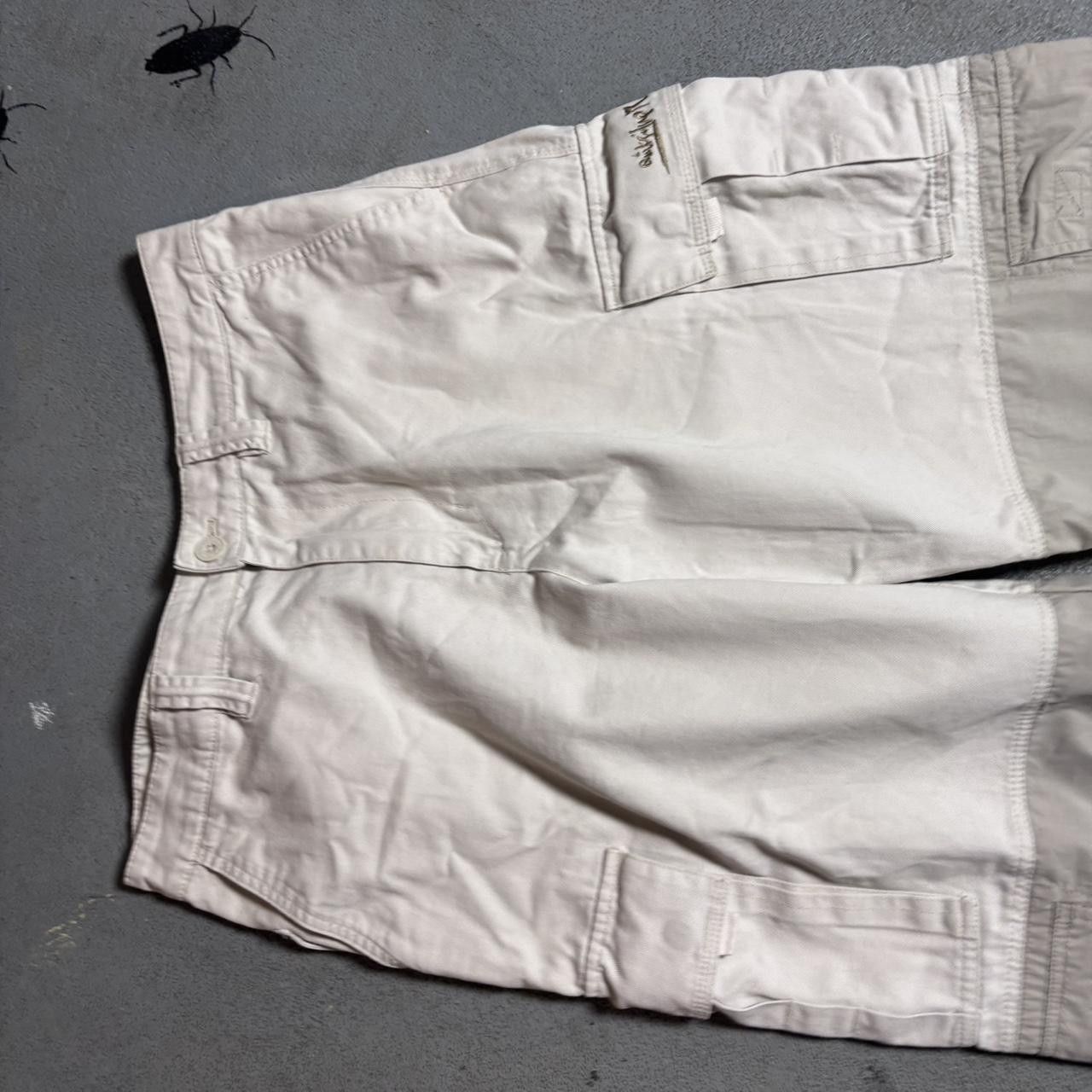 Japanese Brand × Vintage Upcycled Tan and cream cargo trousers with a relaxed fit Size US 34 / EU 50 - 3 Thumbnail