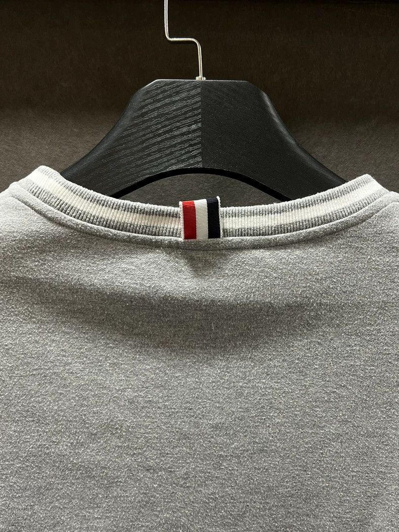 Thom Browne Thom Browne size0 Gray and white patchwork long sleeve hood Size US XS / EU 42 / 0 - 6 Thumbnail