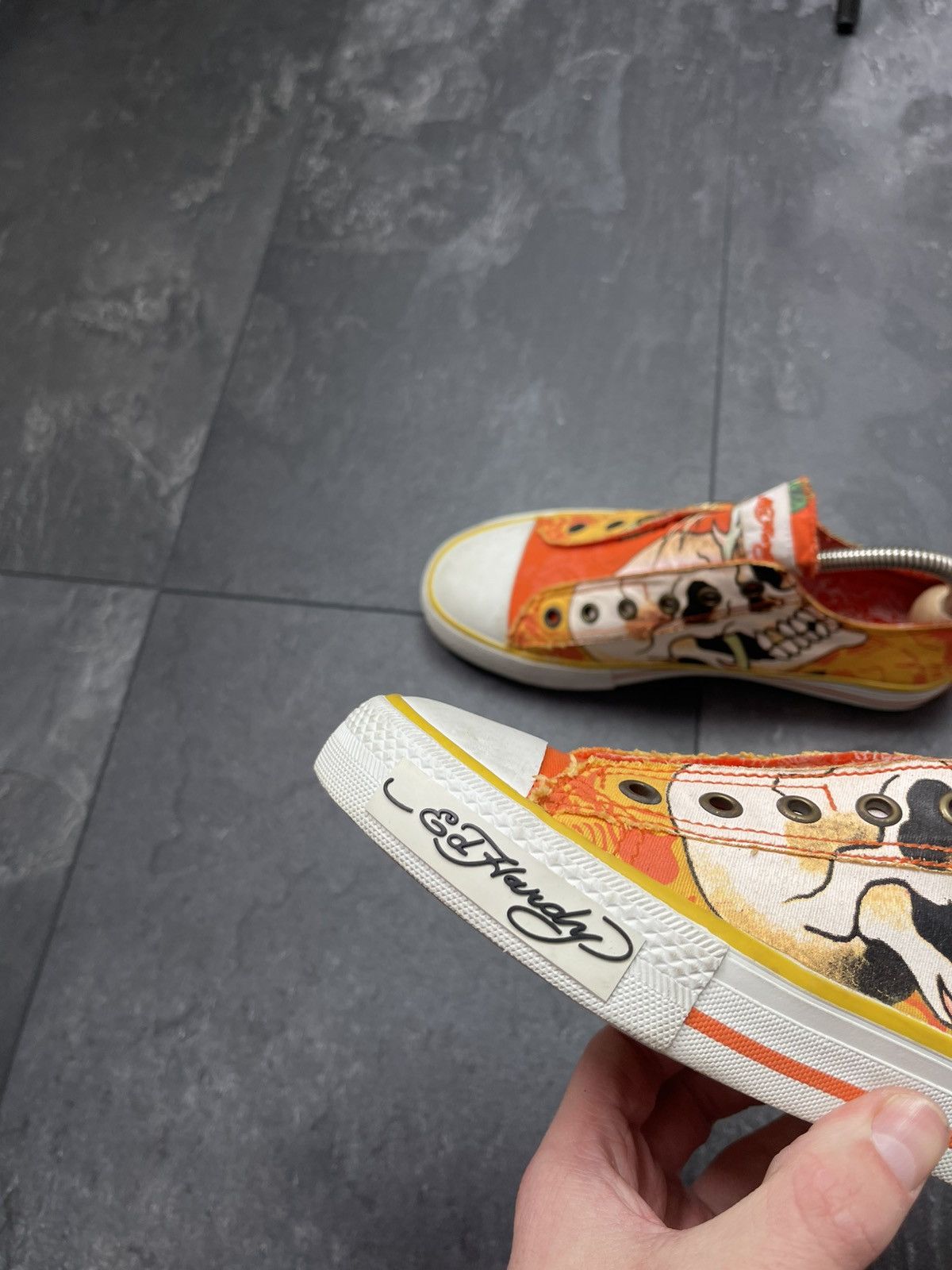 Ed Hardy × Streetwear × Vintage Vintage ed hardy rare low top sneakers Size US 5 / EU 37 - 9 Thumbnail