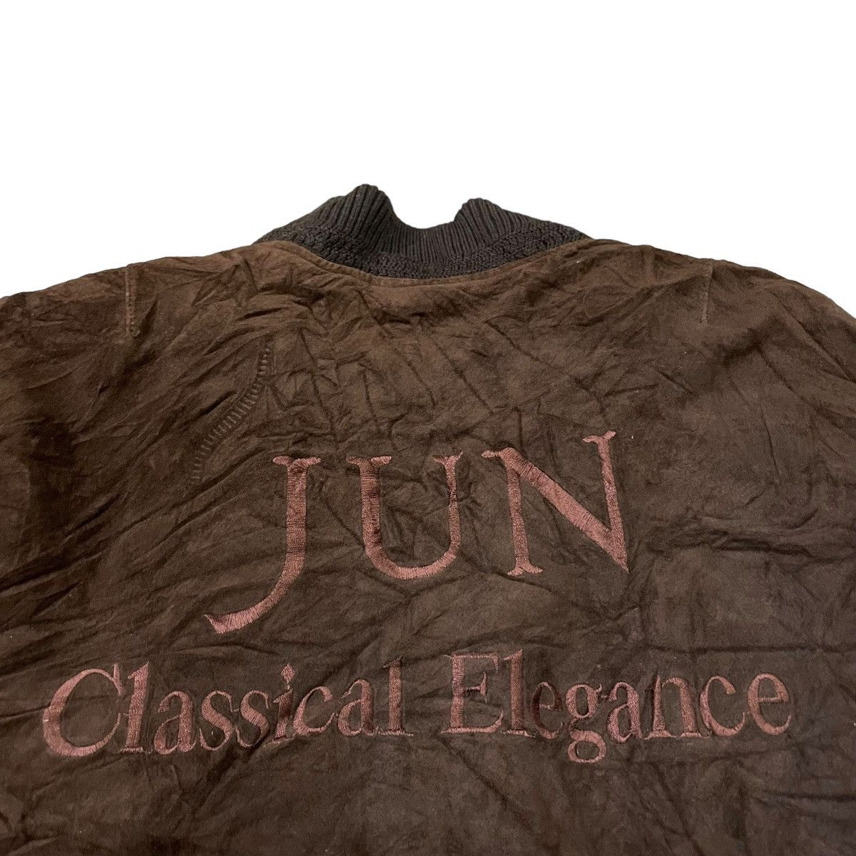 Leather Vintage Jun Men Suede Pigskin Leather Bomber Jacket Size US M / EU 48-50 / 2 - 15 Thumbnail