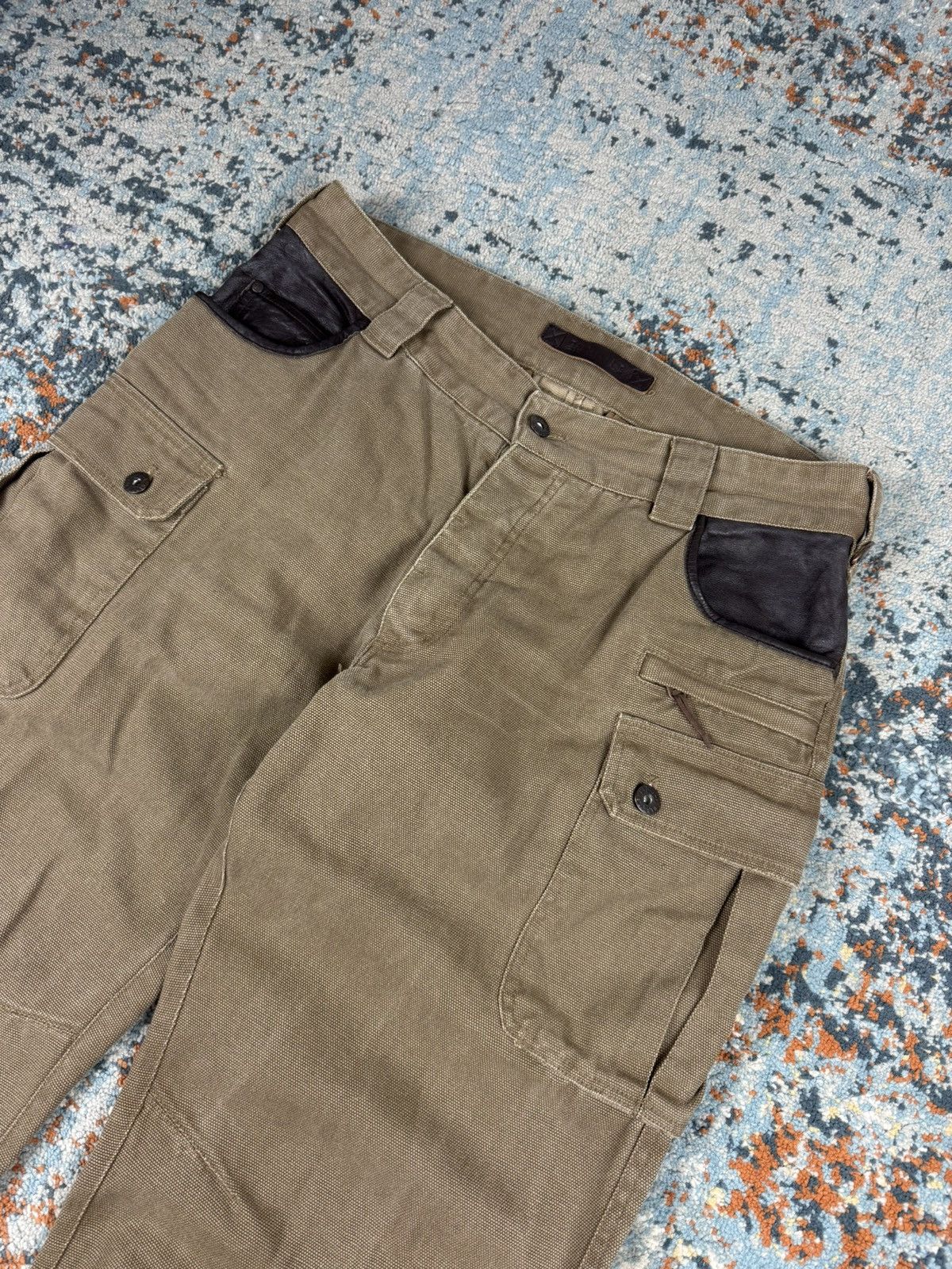 Other Härkila heavy duty hunter pants canvas with leather outdoor Size US 34 / EU 50 - 3 Thumbnail