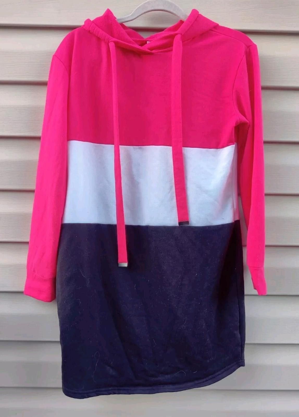 Other No Boundaries Juniors Hooded Triple Stack Dress Tunic Large Size L / US 10 / IT 46 - 3 Thumbnail