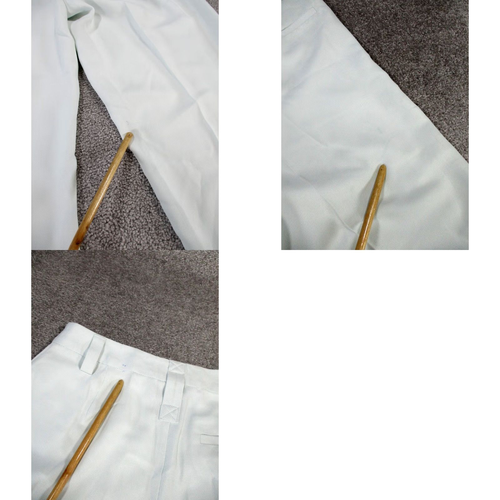 Vintage COLLUSION Unisex Pants 28" Blue Dress Pants Slim Straight Flat Front Polyester Primary Blue 28 Unisex Adults Mens Womens Size 28" / US 6 / IT 42 - 10 Thumbnail