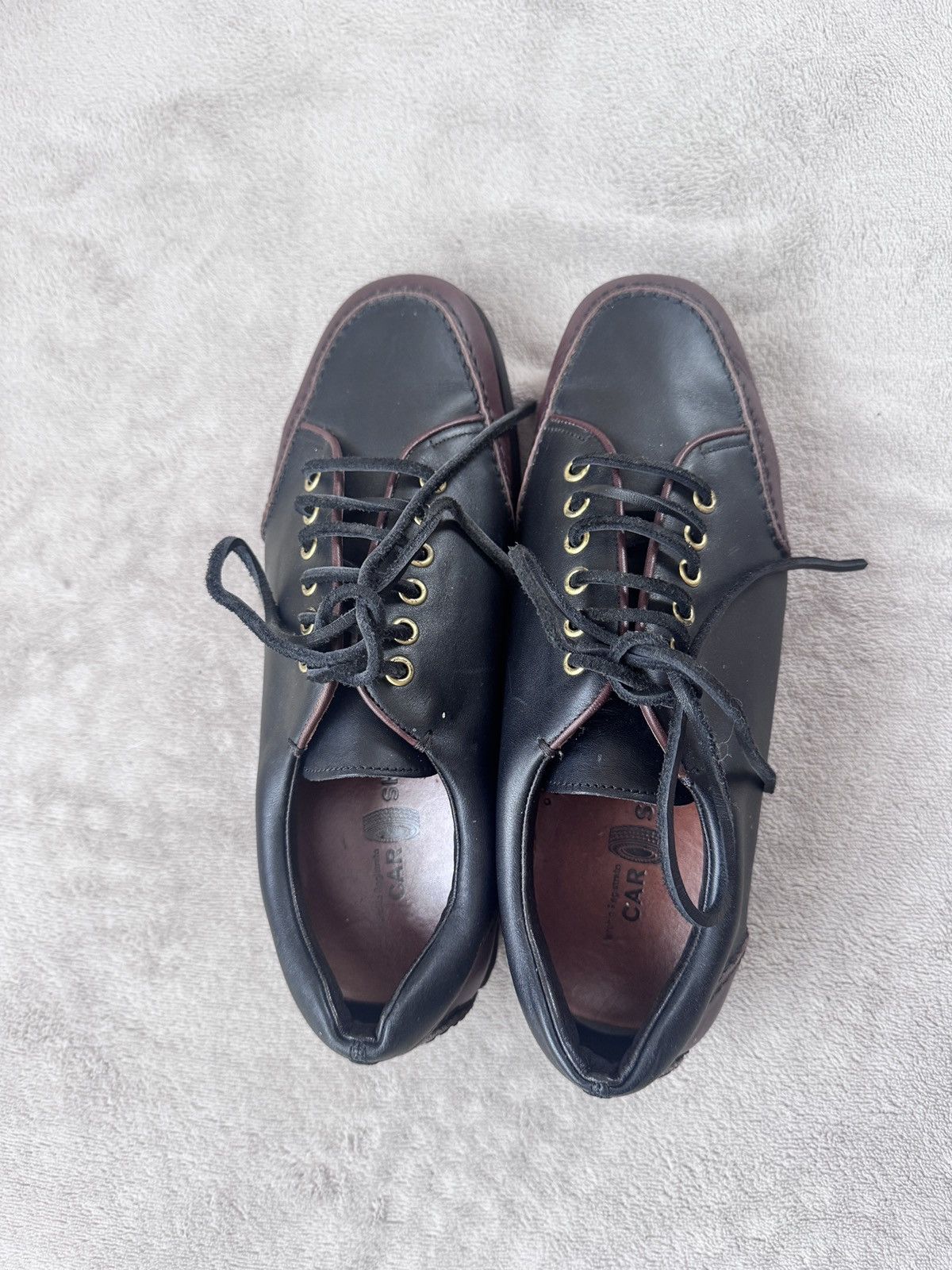 Car Shoe Rare Vintage Car Shoe Two-Tone Lace-Up Driving Shoes EU 40 Size US 9 / IT 39 - 2 Thumbnail