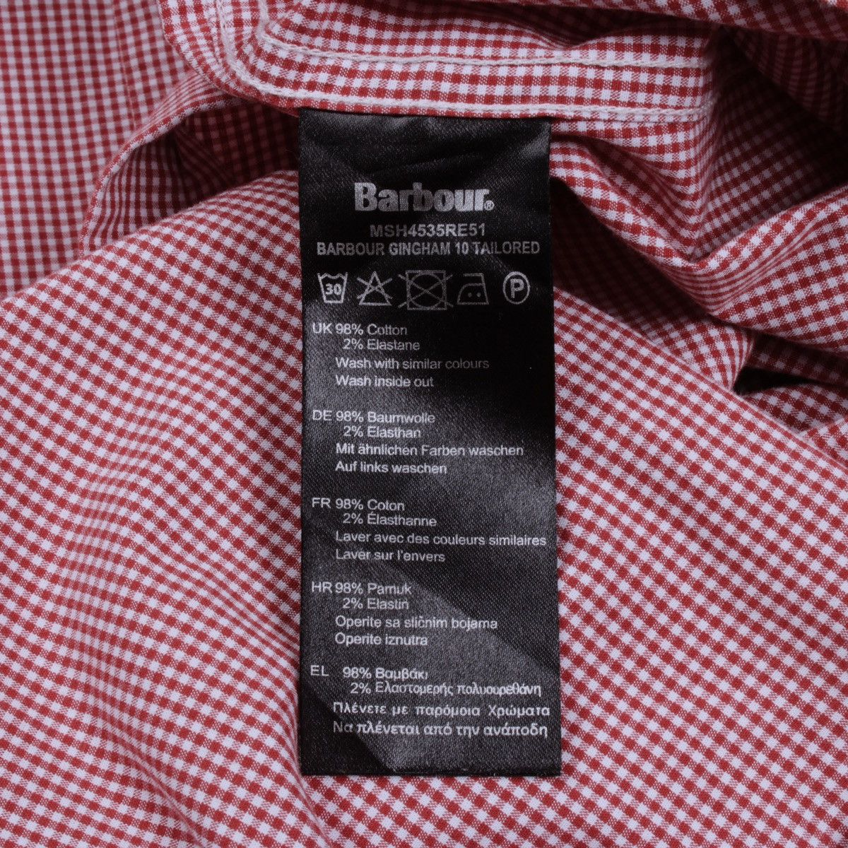 Barbour BARBOUR Gingham 10 Tailored Pink Red Plaid Shirt Button Up Size US M / EU 48-50 / 2 - 14 Thumbnail
