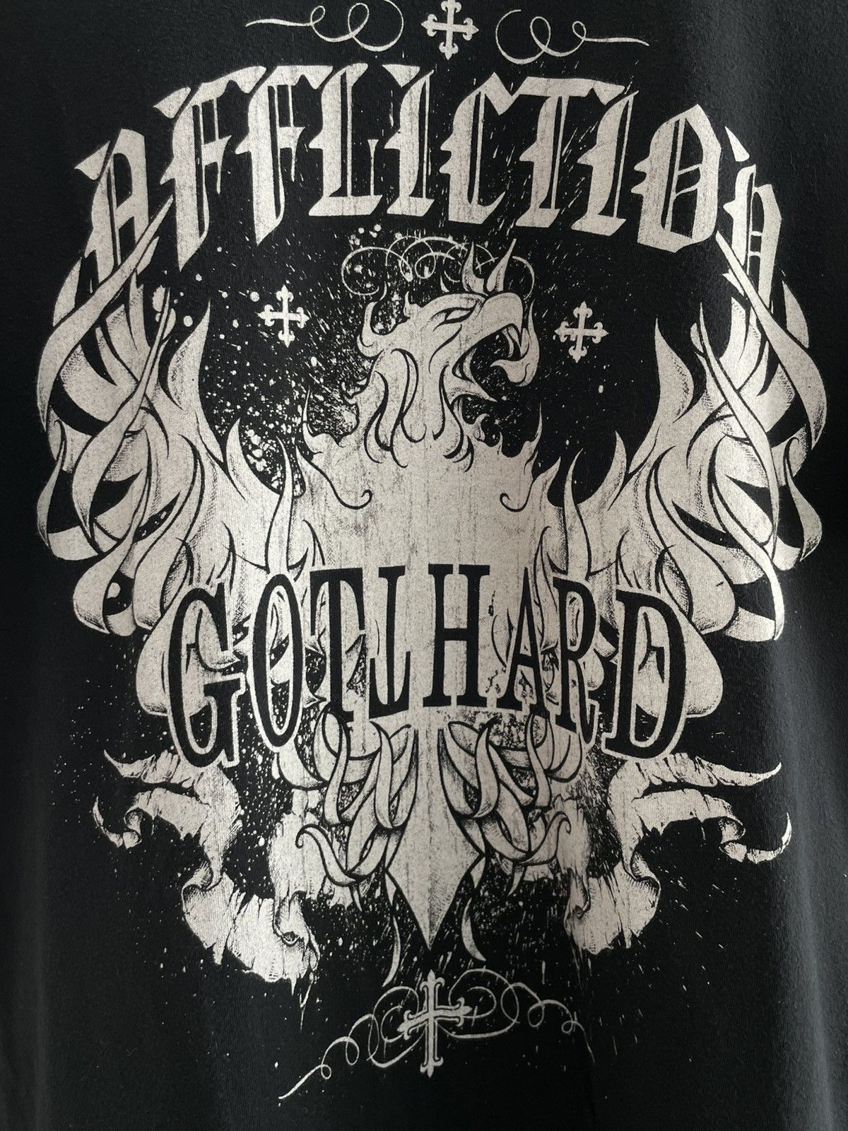 Affliction Vintage Affliction Gotthard T-Shirt Limited Edition SK8 RARE Size US M / EU 48-50 / 2 - 5 Thumbnail