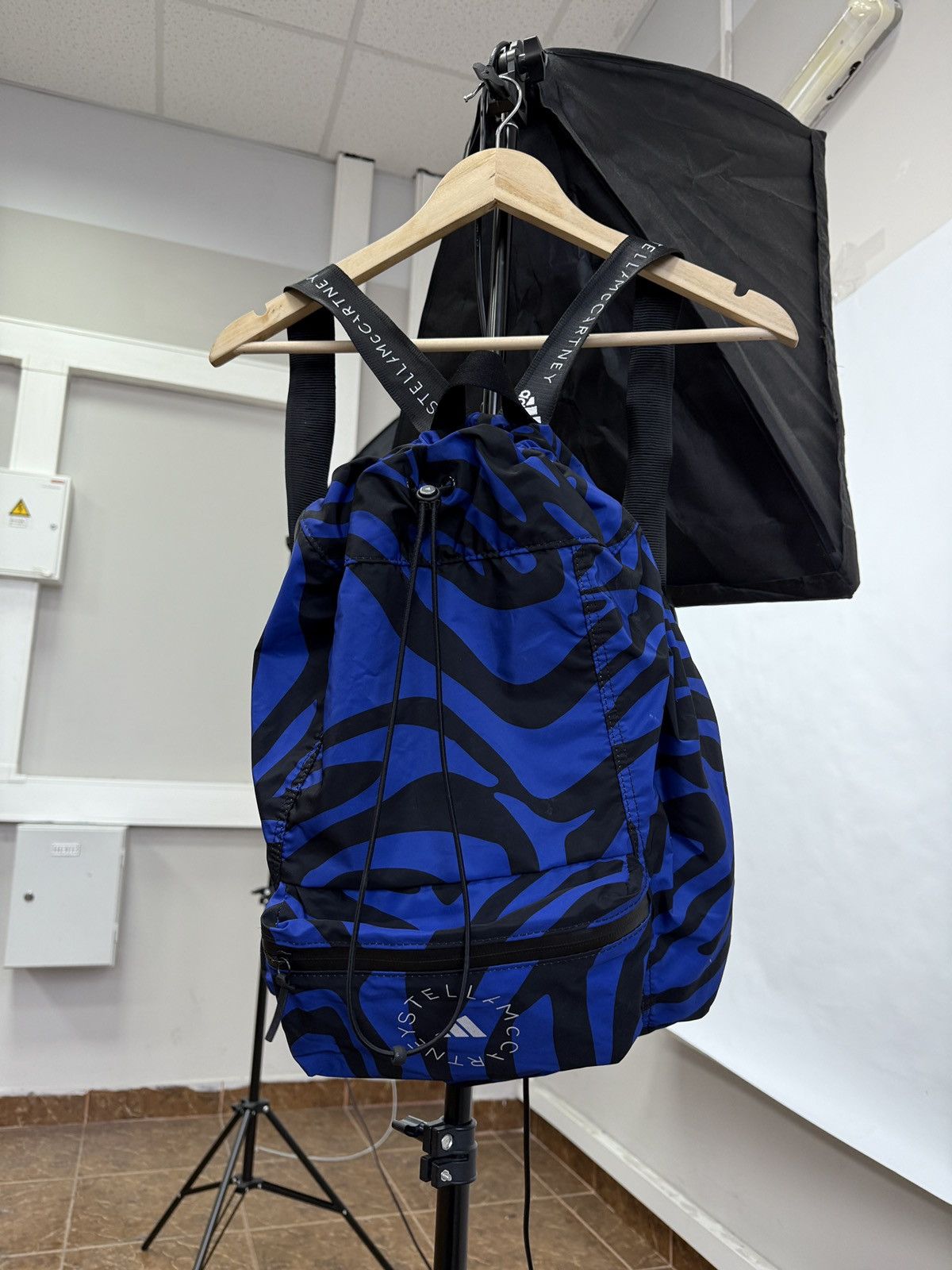 Adidas × Stella McCartney 🇺🇸 Y2K Adidas Stella McCartney Bagpack Rare Retro Hype Size ONE SIZE - 2 Thumbnail
