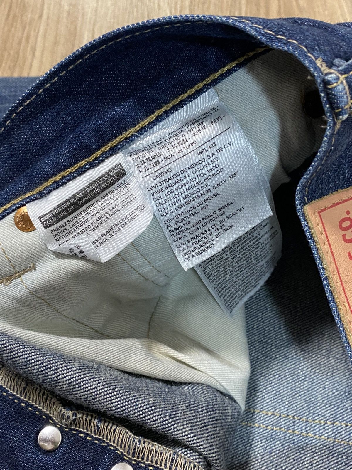 LVC × Levi's × Levi's Made & Crafted Levi’s 501 Sun-faded Denim-head Japanese Style Jeans Size US 34 / EU 50 - 4 Thumbnail