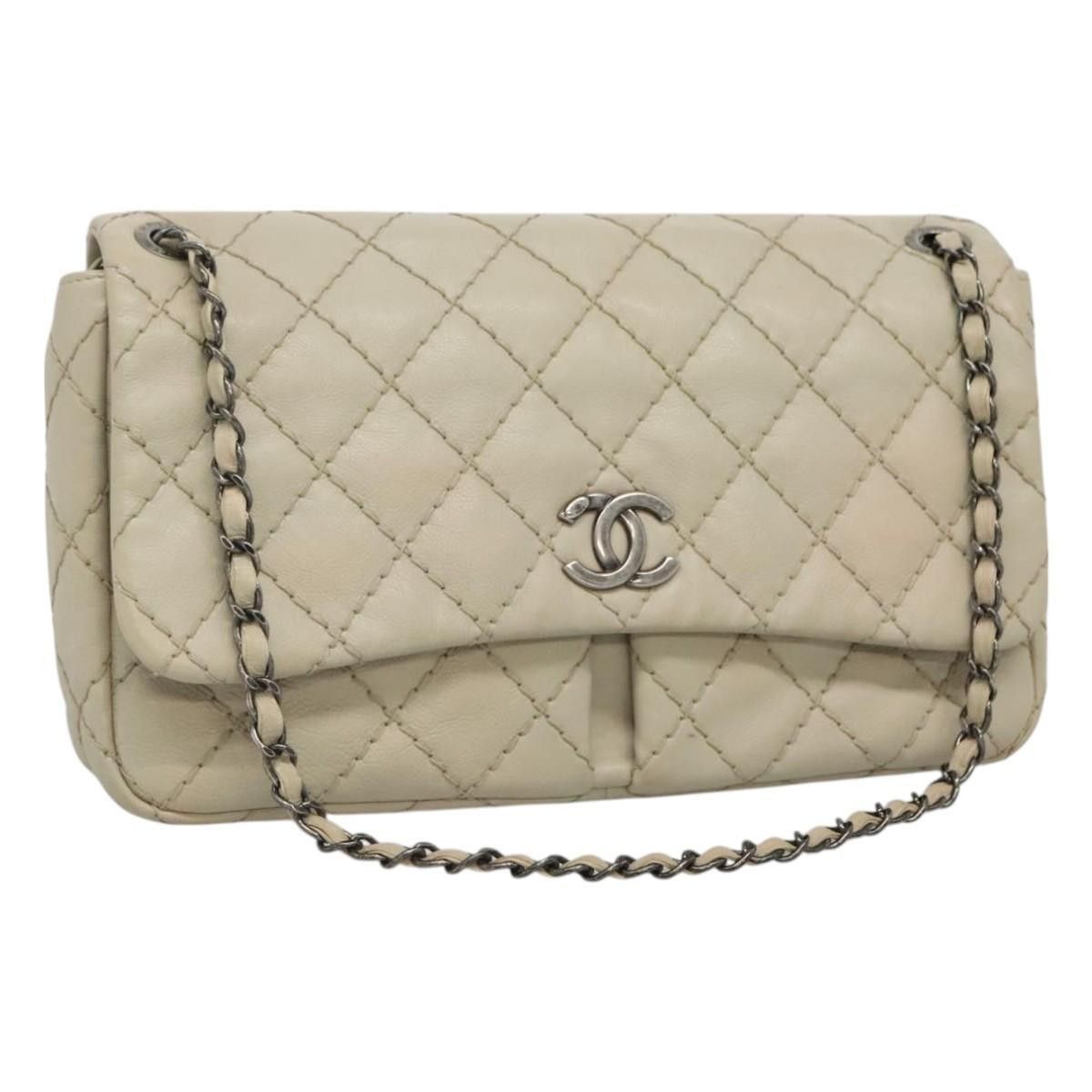 Chanel Chanel Natural Beauty Split Pocket Flap Bag Stitched Calfskin Size ONE SIZE - 1 Thumbnail