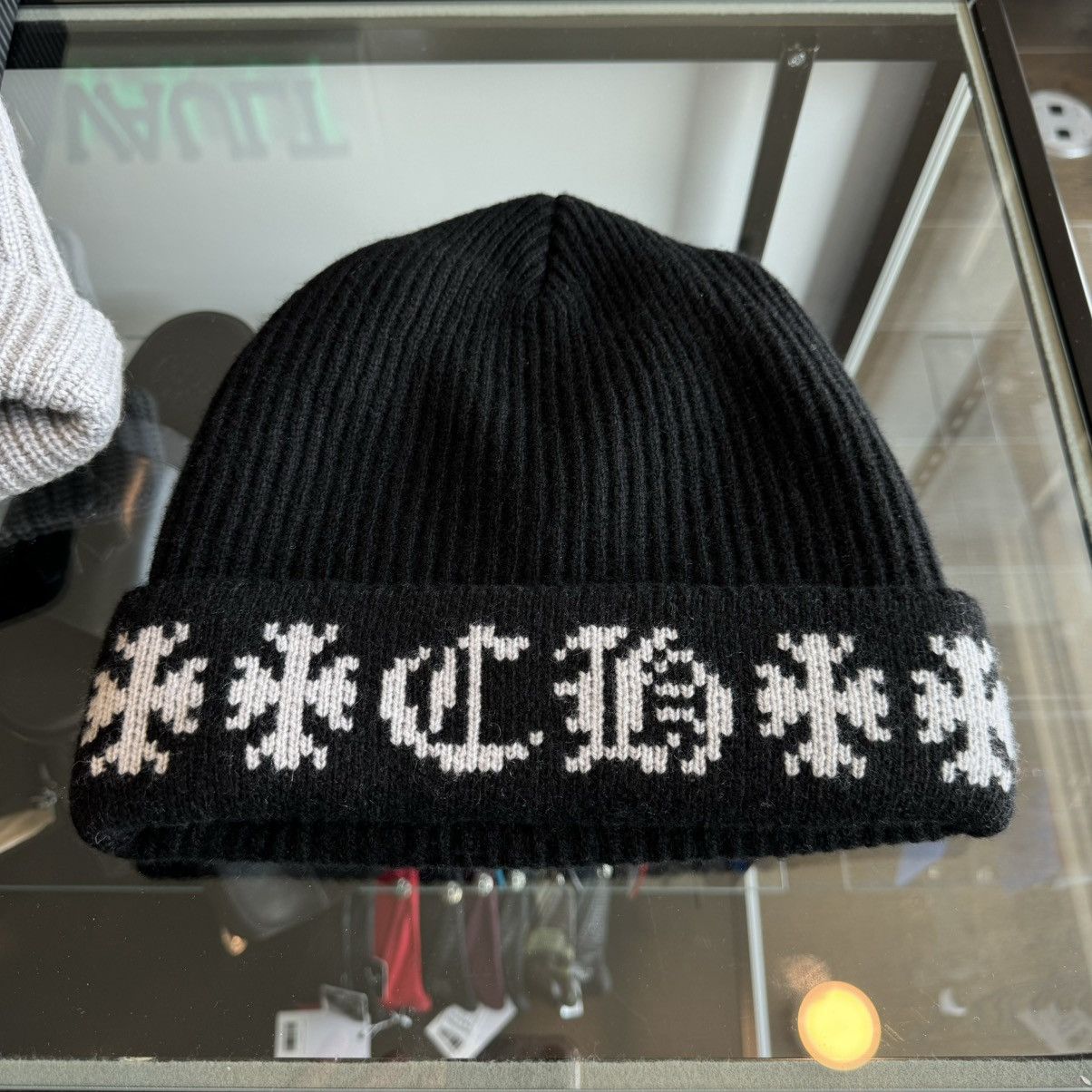 レアChromeHearts BIG DADDY CASHMERE BEANIE Chrome Hearts Big Daddy Cashmere Beanie | Blue | FARFETCH