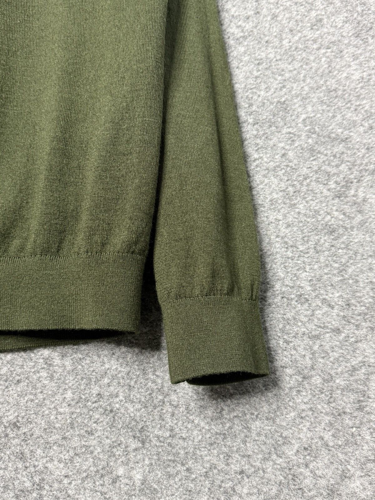 Reiss Reiss 1/3 Zip Mens Green wool jumper size L Size US L / EU 52-54 / 3 - 5 Thumbnail