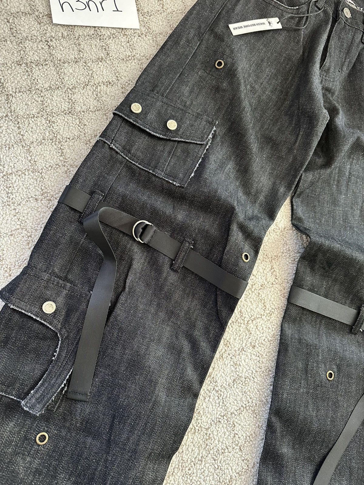 Other LesDemonsPortent Black Cargo Denim Size US 32 / EU 48 - 2 Thumbnail