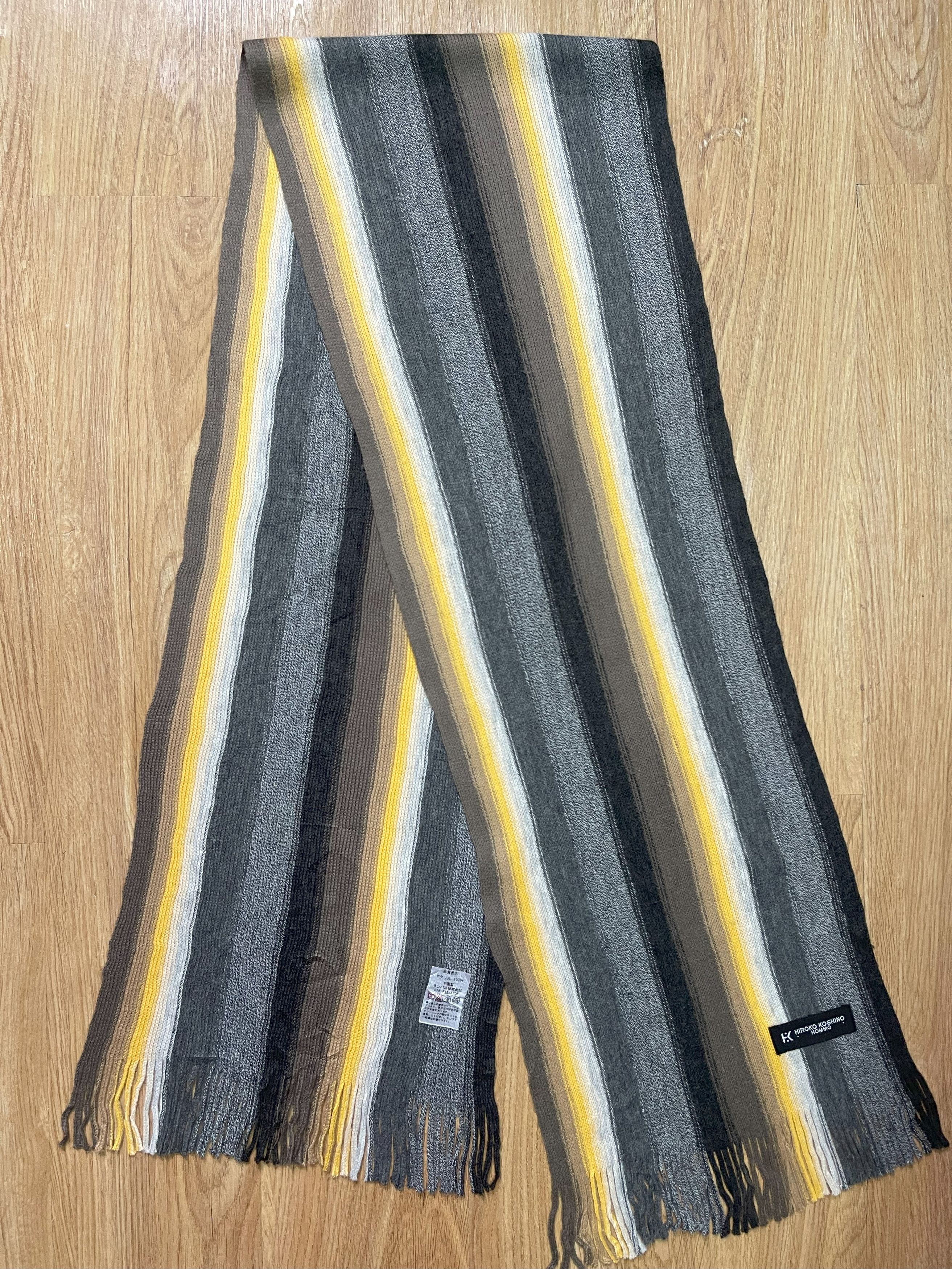 Hiroko Koshino Homme Vintage Hiroko Koshino Scarf / Muffler - 6043 Size ONE SIZE - 8 Thumbnail