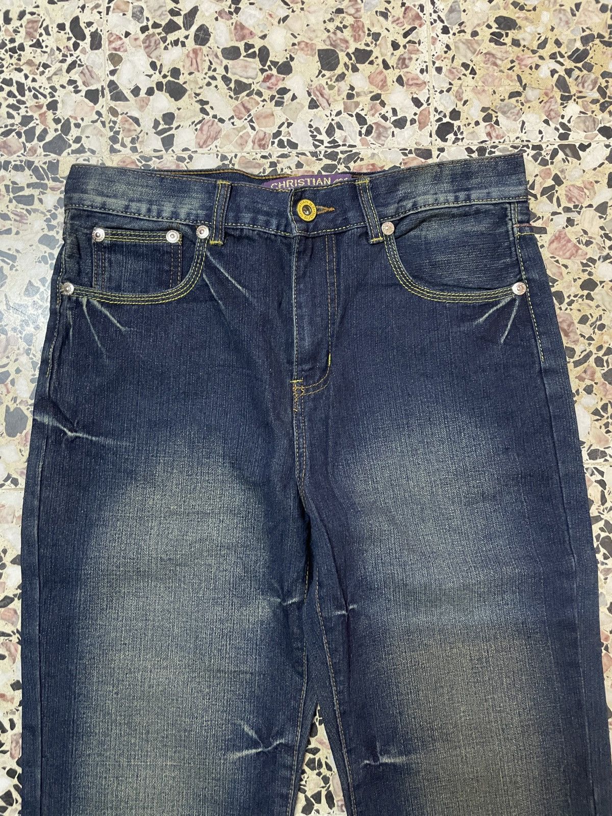 Christian Audigier × Ed Hardy Y2K Ed Hardy by Christian Audigier Designer Embroidery Denim Size US 32 / EU 48 - 5 Thumbnail
