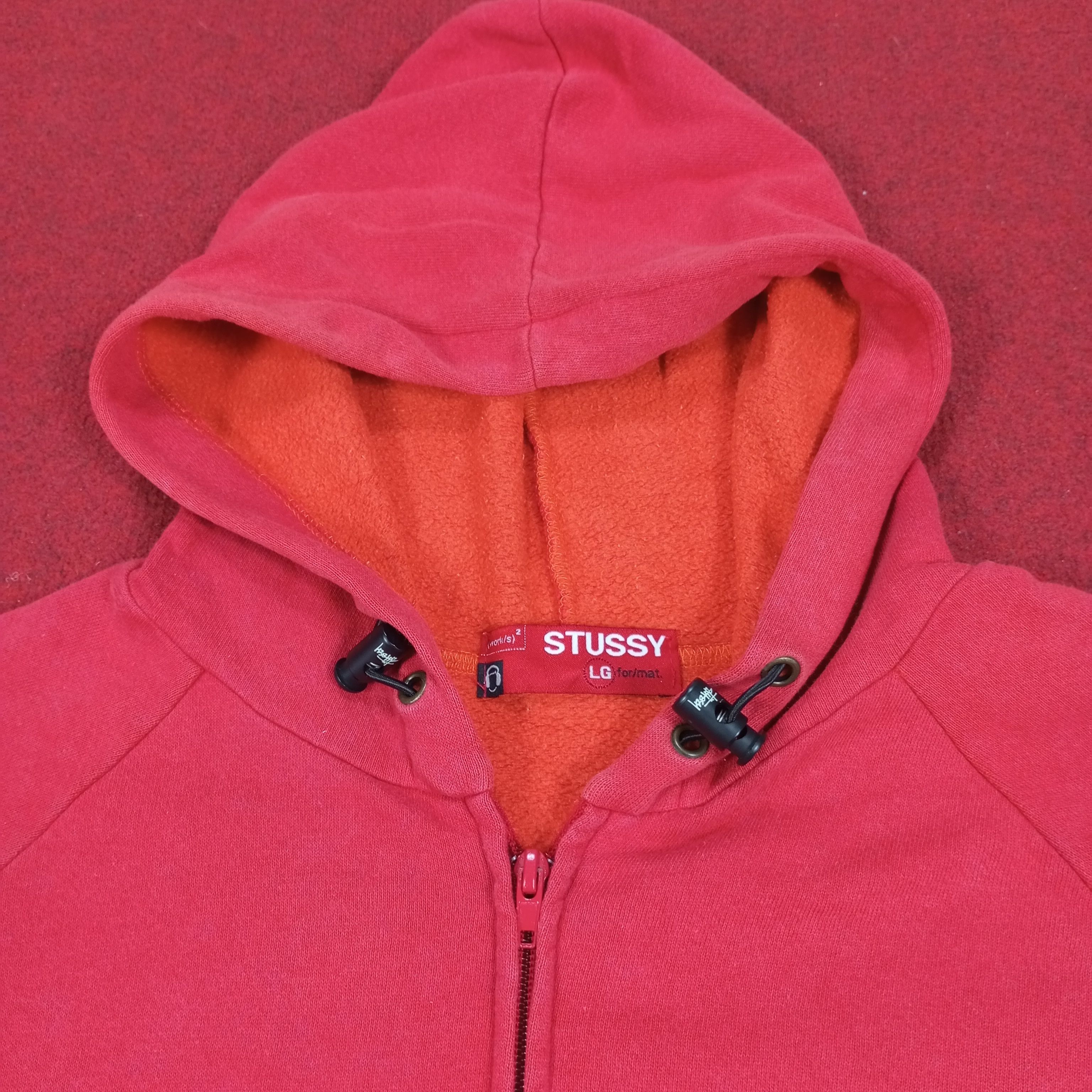 Stussy × Vintage Stussy Streetwear Skateboard Custom Art Zipper Hoodies Size US XL / EU 56 / 4 - 7 Thumbnail