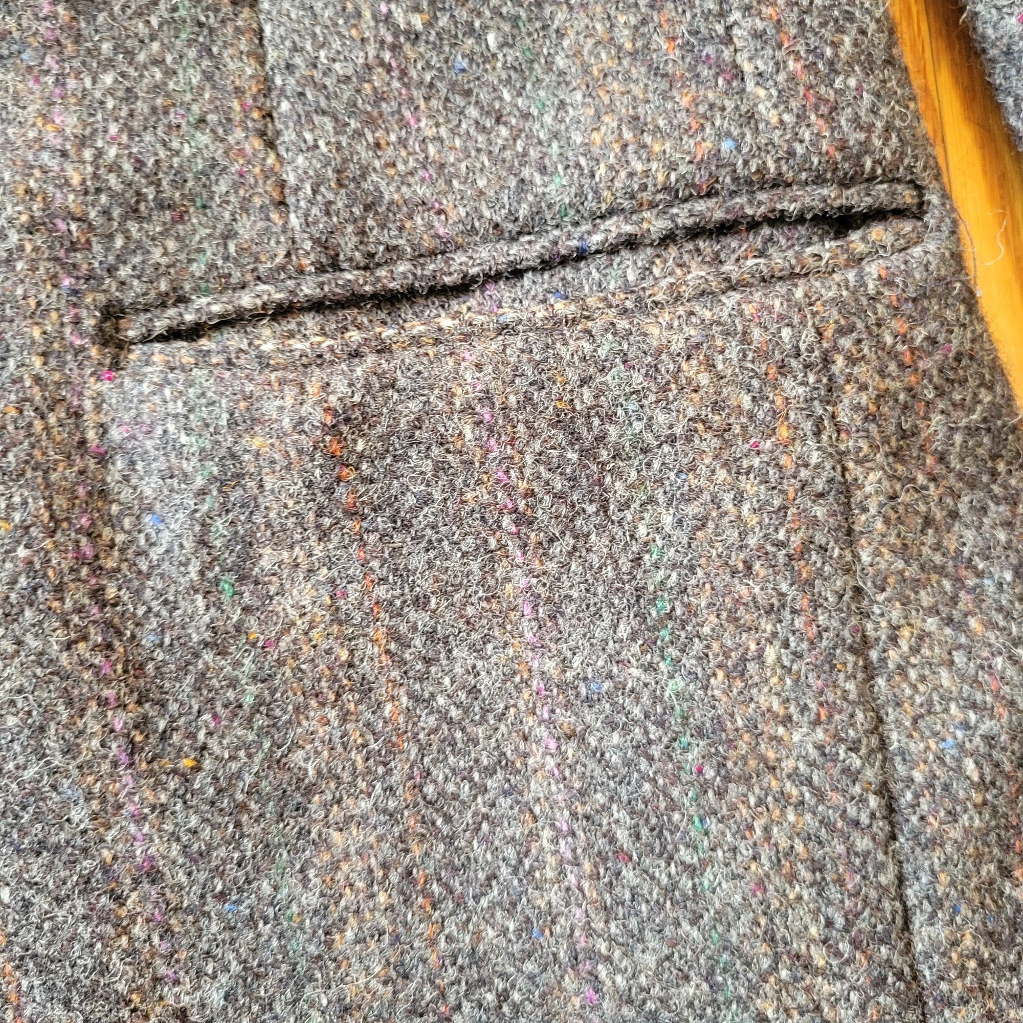 Harris Tweed Harris Tweed Handwoven Gray Wool Blazer Jacket Vintage Britt Size 44R - 13 Thumbnail