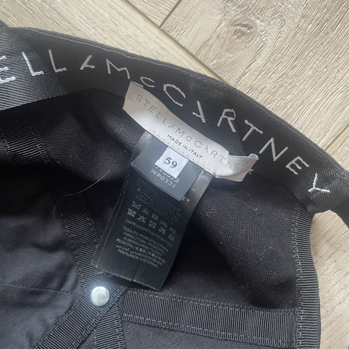 Stella McCartney Stella McCartney Embroidered Baseball Cap Black Size ONE SIZE - 4 Thumbnail