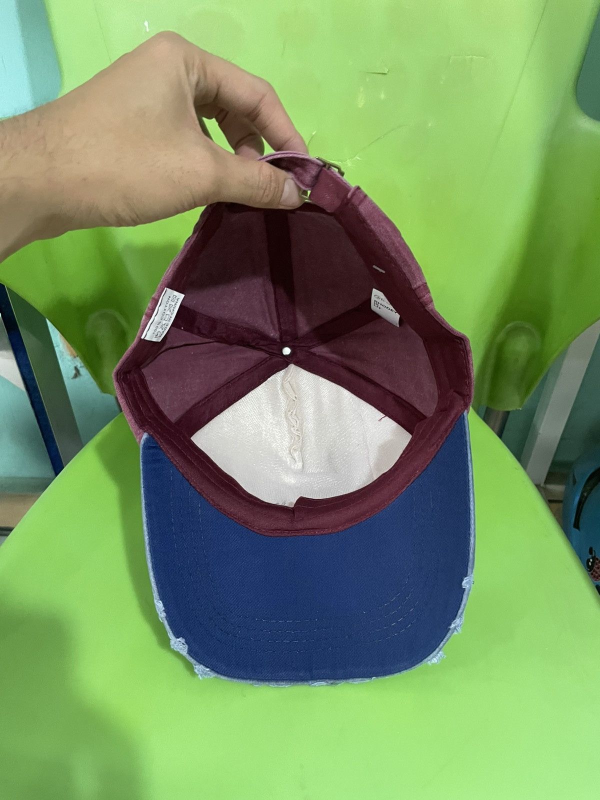 Japanese Brand Vintage style motor racing team cap hat Distressed Size ONE SIZE - 4 Thumbnail