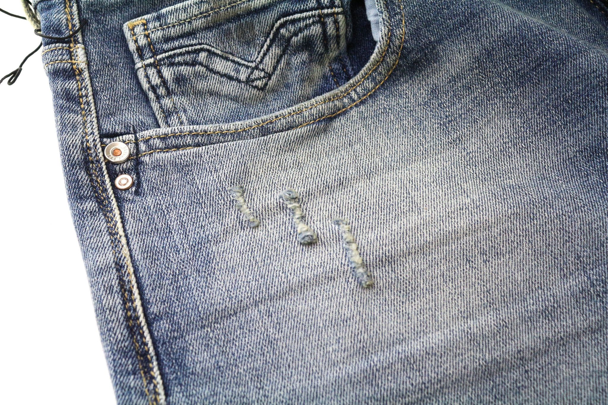 Replay ROB W30/L34 Straight Tapered Washed Blue Cotton Jeans 73923 Size US 30 / EU 46 - 13 Thumbnail