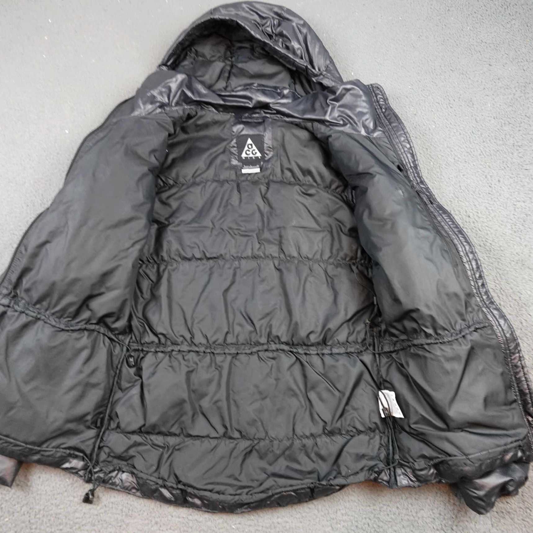 Nike Nike ACG Jacket Mens Small Black Down Puffer Hooded Full Zip Outdoor 377018 Size US S / EU 44-46 / 1 - 6 Thumbnail