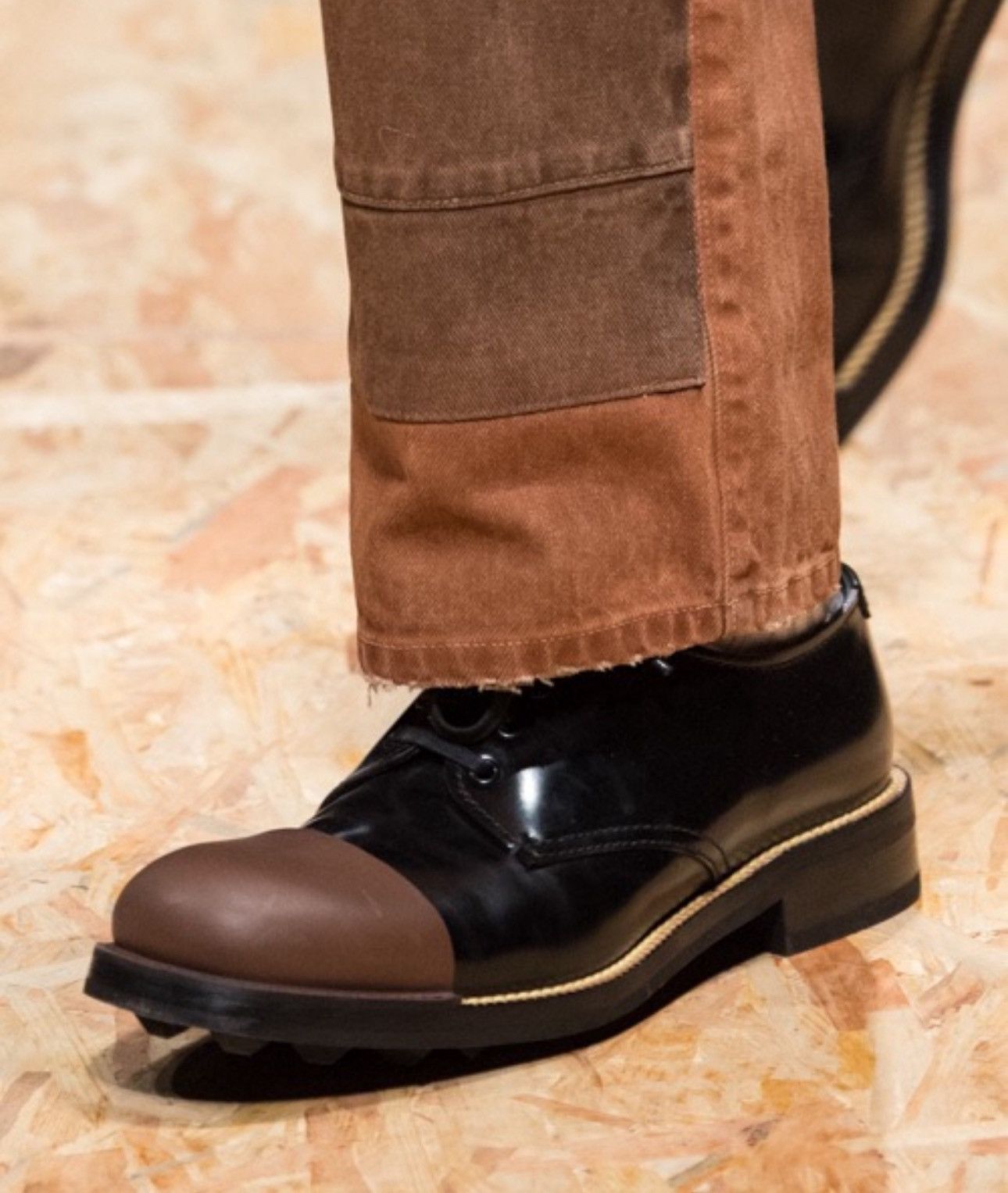 Prada FW 2013 Runway Lug-Sole Zip Wing-Tip, Brown, 7UK | Grailed display picture 1