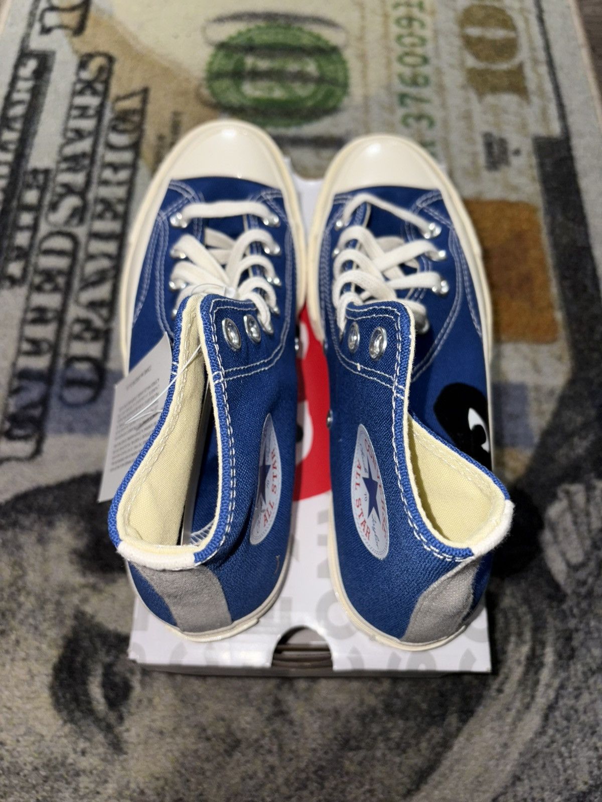 Comme des Garcons PLAY × Converse Converse Chuck Taylor All Star 70 High Comme Des Garcons Size US 8 / IT 38 - 4 Thumbnail