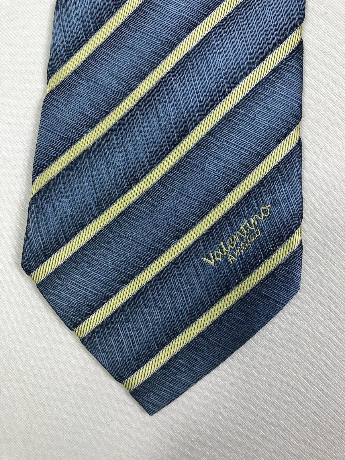 Valentino Rare Vintage Valentino Stripes Silk Tie Size ONE SIZE - 4 Thumbnail