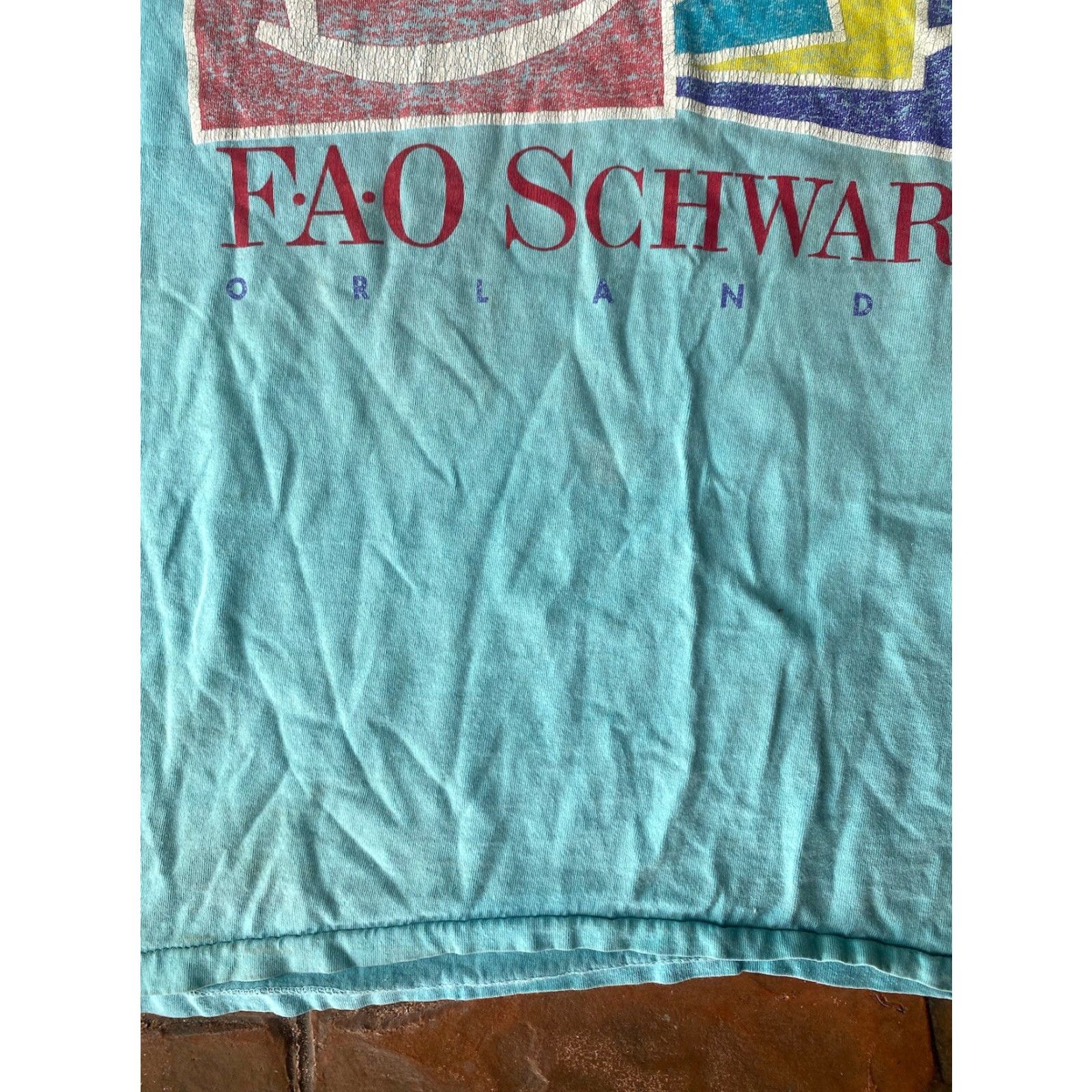 Vintage VINTAGE FAO Schwarz Toy Store Orlando Fifth Ave T-Shirt XL Crew Neck Short Sleeve Graphic Print Cotton Logo 90s Mens Size US XL / EU 56 / 4 - 4 Thumbnail