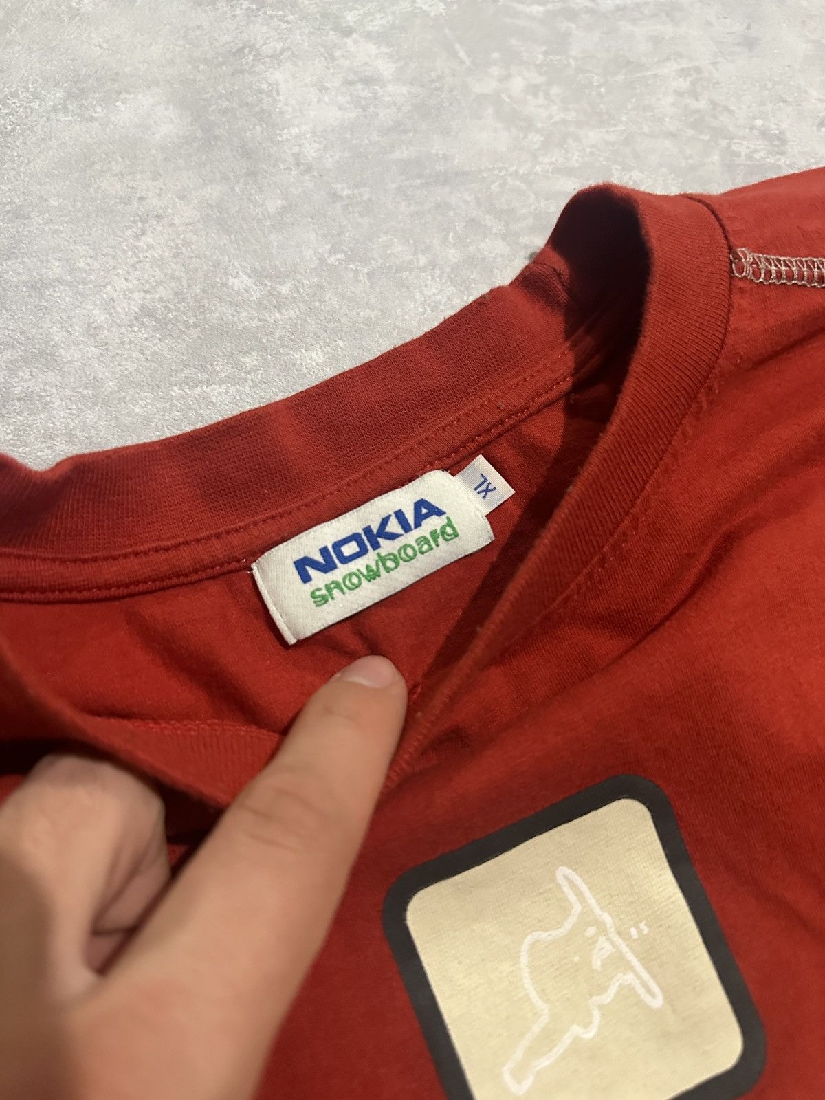Vintage Nokia snowboard red tshirt tee phone vintage XL Size US XL / EU 56 / 4 - 4 Thumbnail