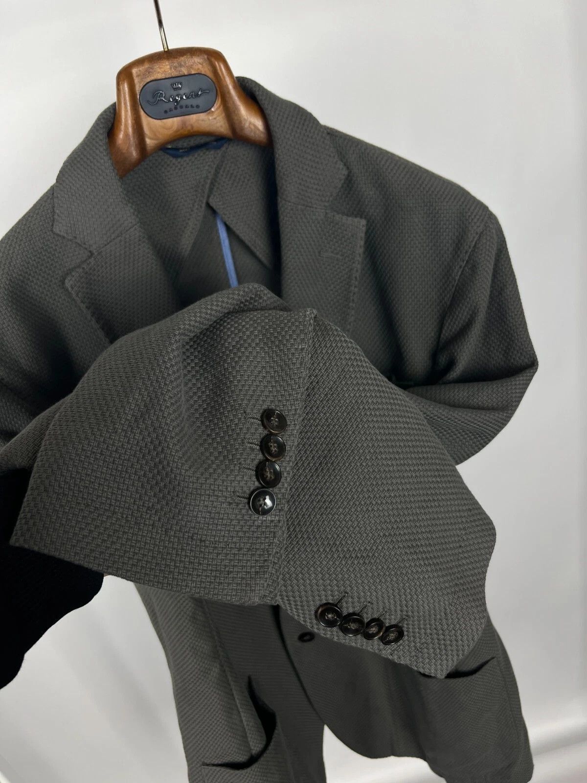 Brooks Brothers Brooks Brothers Milano Fit Half-Lined Knit Cotton Blazer Size 46R - 10 Thumbnail