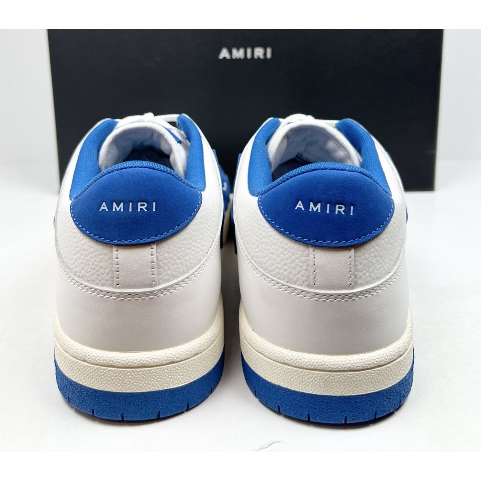 Amiri Size 15US - Amiri Skel Top Low White/Blue NEW Size US 15 / EU 48 - 3 Thumbnail