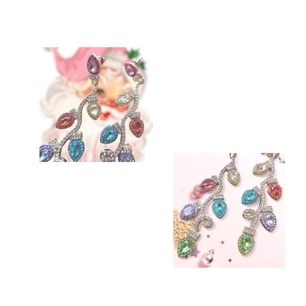 Handmade Christmas Bulb Earrings Pierced Posts New Festive Cruise Dis Size ONE SIZE - 10 Thumbnail