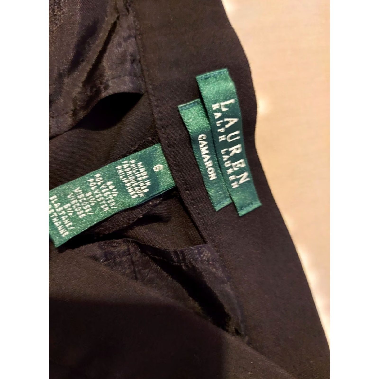 Polo Ralph Lauren Polo Ralph Lauren Black Dress Pants Chino Khaki Trouser Womens 6 Size 28" / US 6 / IT 42 - 3 Thumbnail