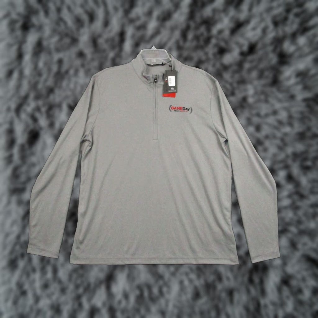 TravisMathew TravisMathew Pullover Mens XL Quiet Shade Grey Heather Coto Perf 1/4 Zip Golf Size US XL / EU 56 / 4 - 1 Thumbnail