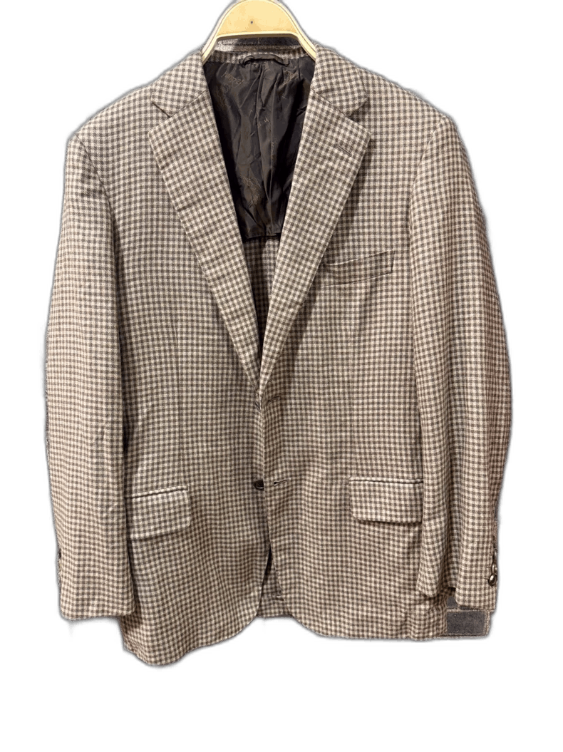 The Row New Checkered Blazer with Widely Spread Shoulders Size US L / EU 52-54 / 3 - 1 Thumbnail