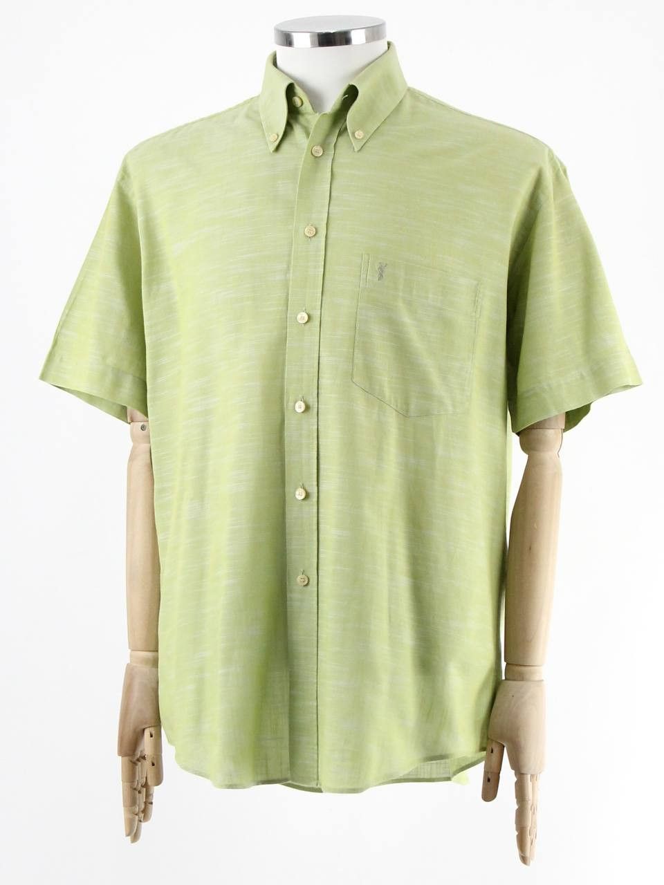 Yves Saint Laurent YVES SAINT LAURENT Cotton and linen short-sleeved shirt Size US XL / EU 56 / 4 - 2 Thumbnail