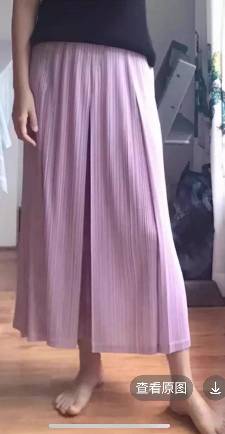 Issey Miyake Issey Miyake size:3 Pinkish-purple pleated trousers Size 31" - 6 Thumbnail