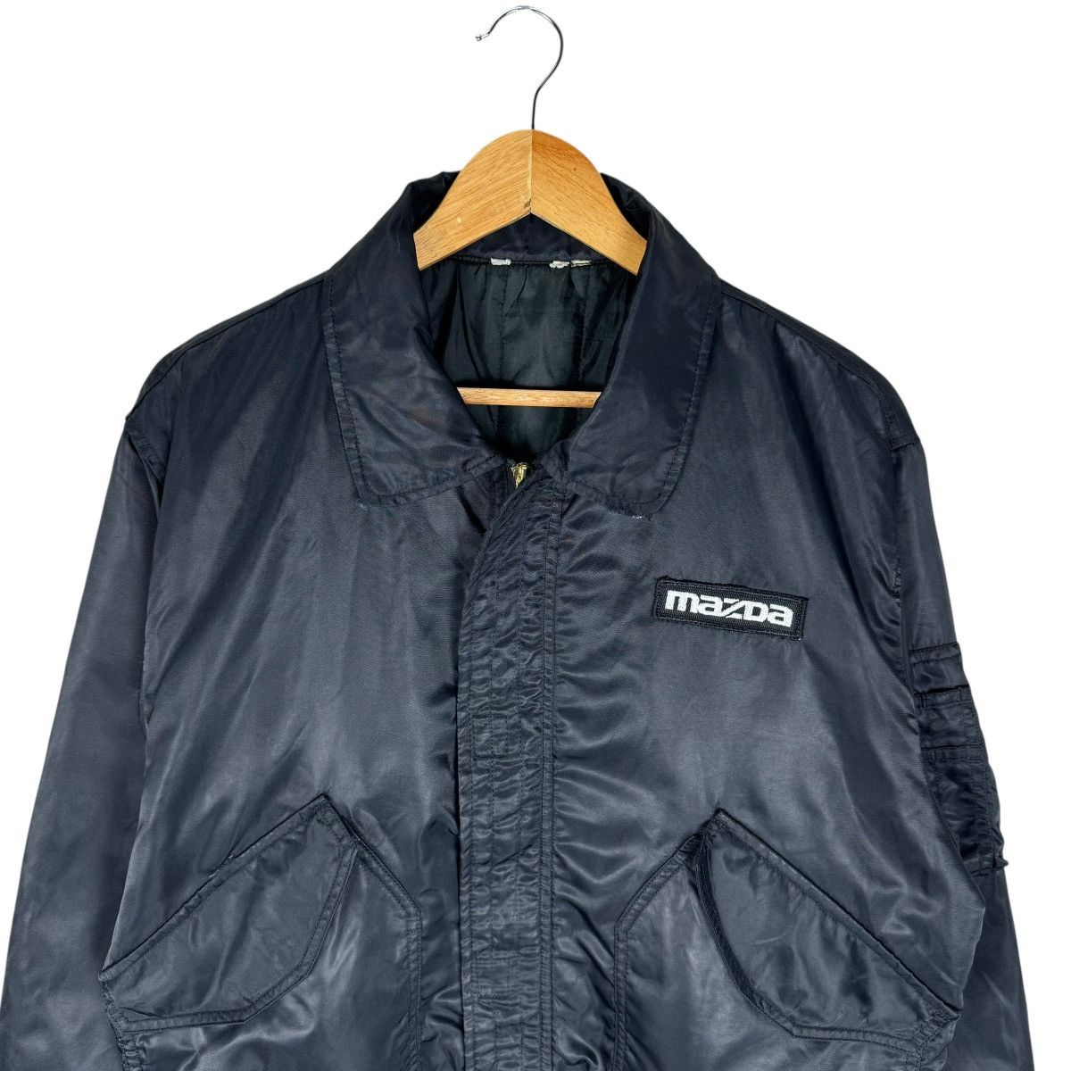 Other 🌟VINTAGE MAZDA BOMBER LIGHT ZIPPER JACKET Size US L / EU 52-54 / 3 - 4 Thumbnail