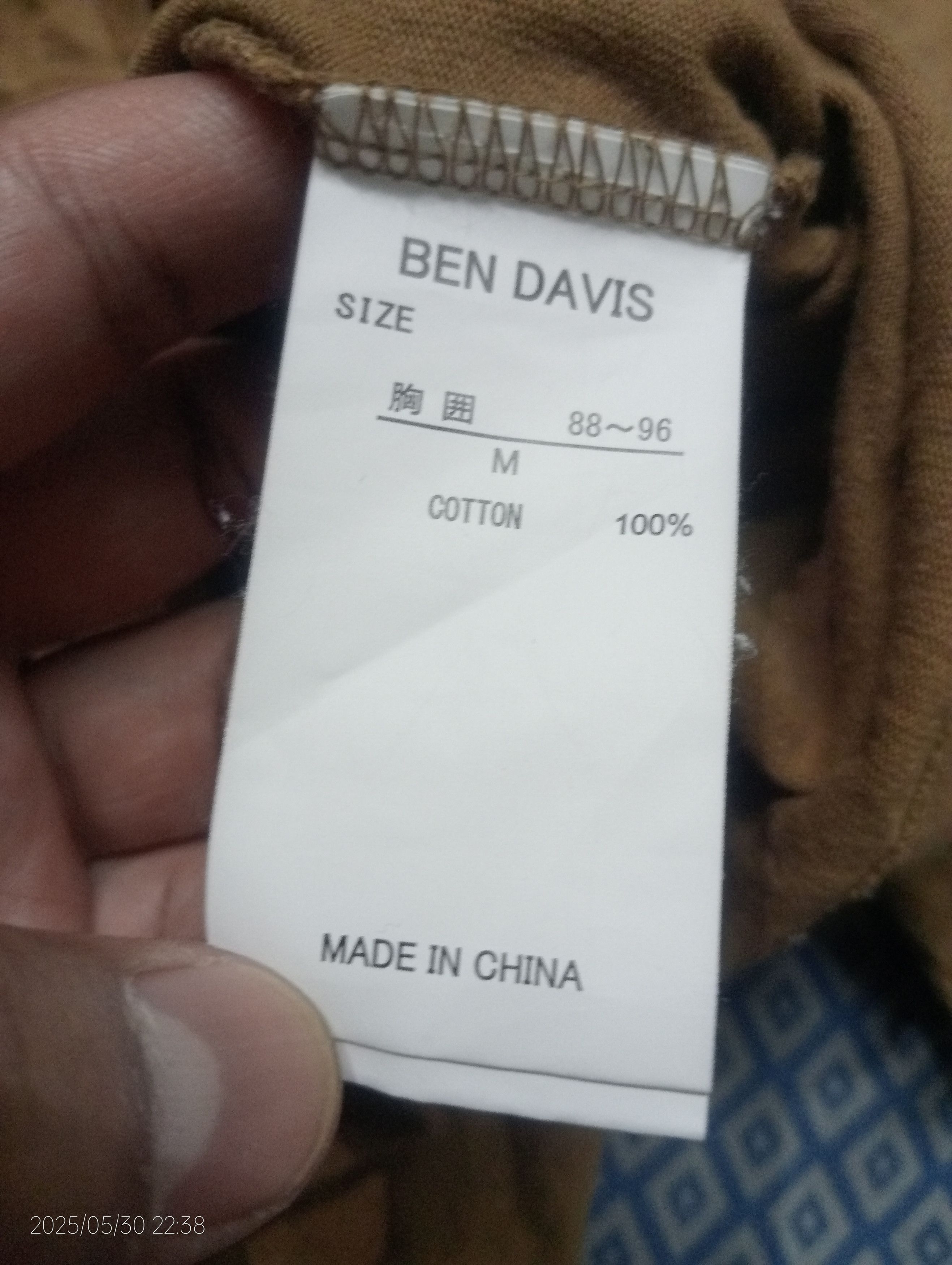 Ben Davis Vintage Ben Davis Single Pocket Long Sleeve Tshirt Size US M / EU 48-50 / 2 - 5 Thumbnail