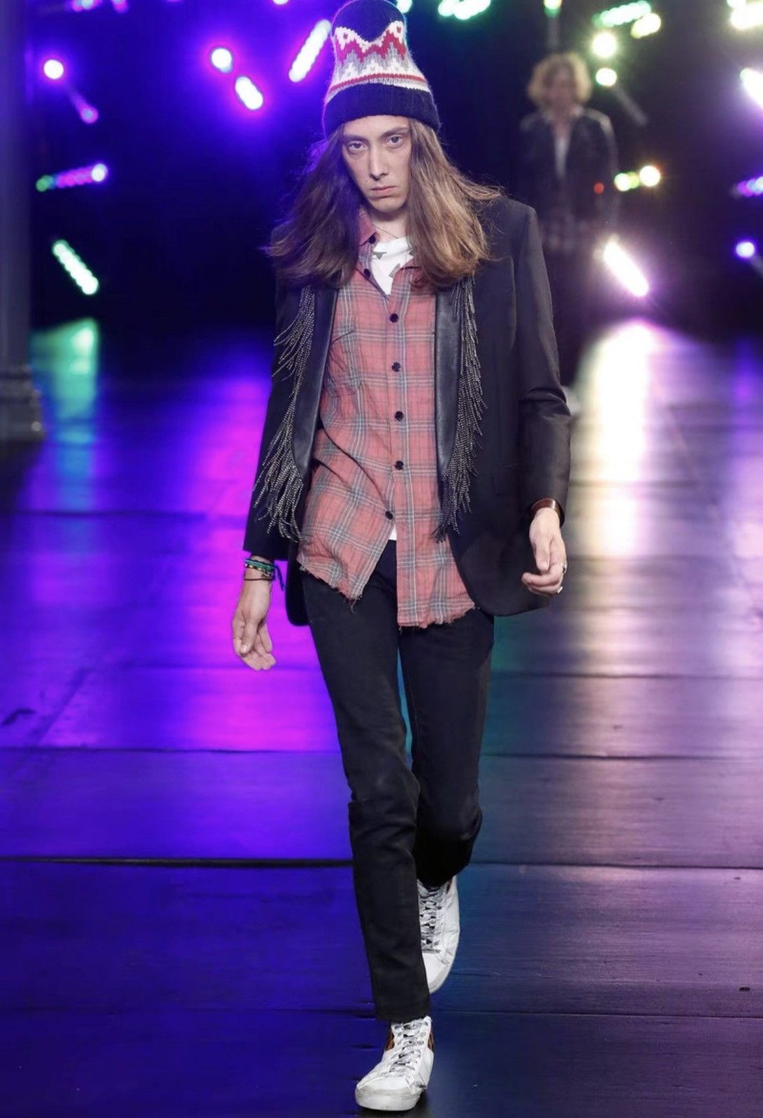 Saint Laurent Paris SLP 16SS SL/37 High-Top Checkerboard Leopard Print Sneakers Size US 7 / EU 40 - 8 Thumbnail