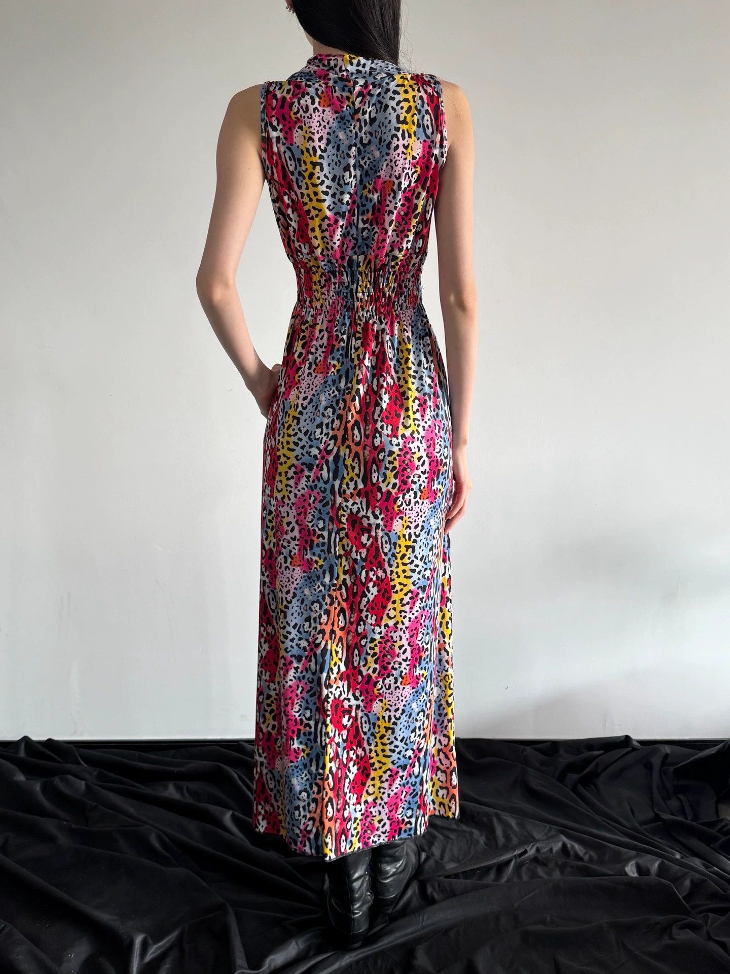 Other French Brand Leopard Print Dress 86B/64W/137L Size L / US 10 / IT 46 - 7 Thumbnail