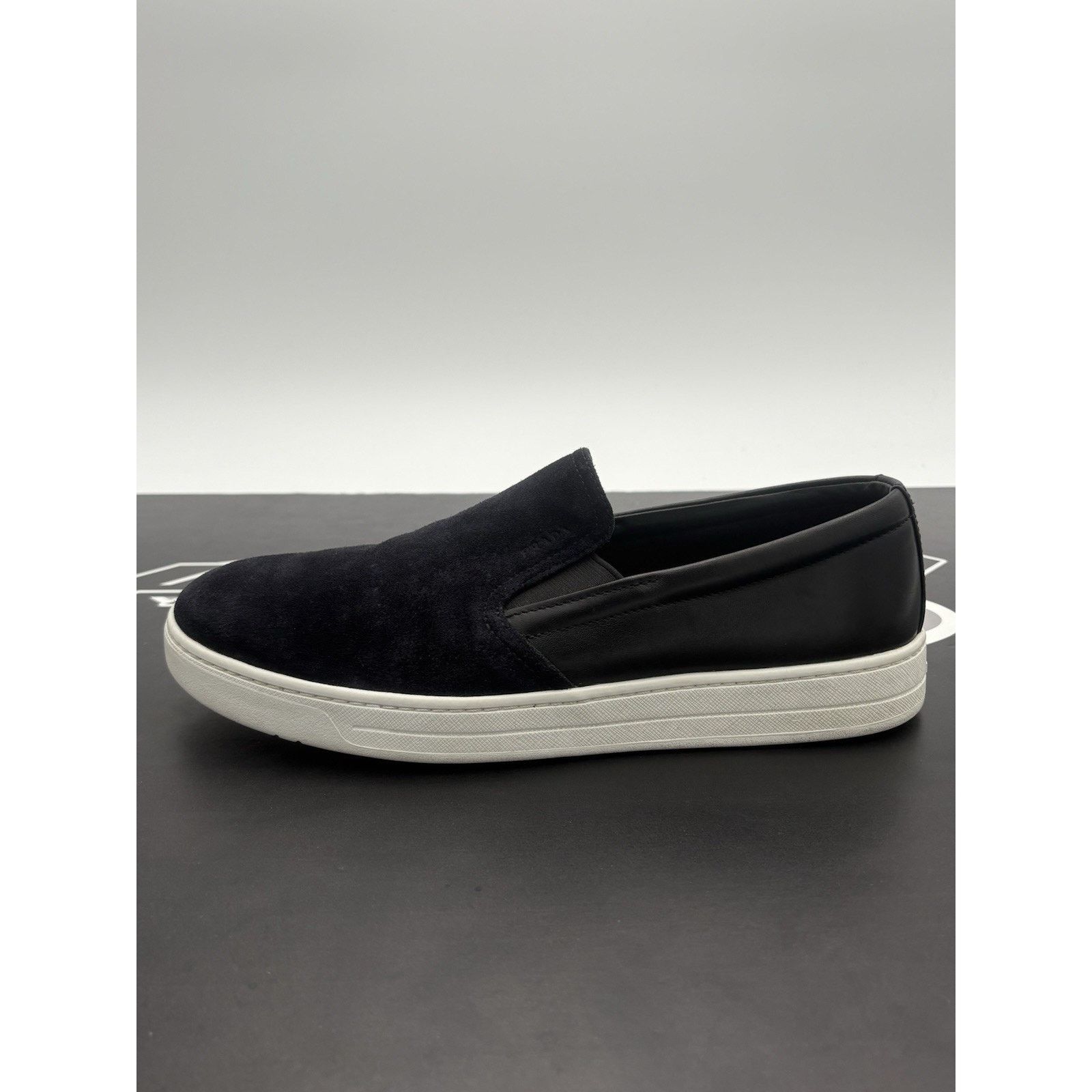 Prada Prada Suede Loafer ' Navy ' | GOOD CONDITION! Size US 7.5 / EU 40-41 - 6 Thumbnail