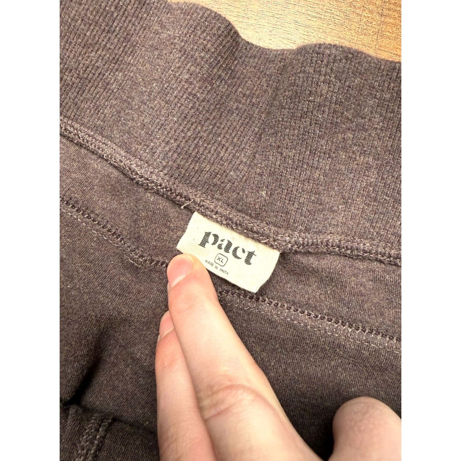 Vintage Pact Organic Cotton Airplane Tapered Leg Pant Chocolate Heather Women’s XL Pants Regular Womens Size 40" / US 18 - 5 Thumbnail