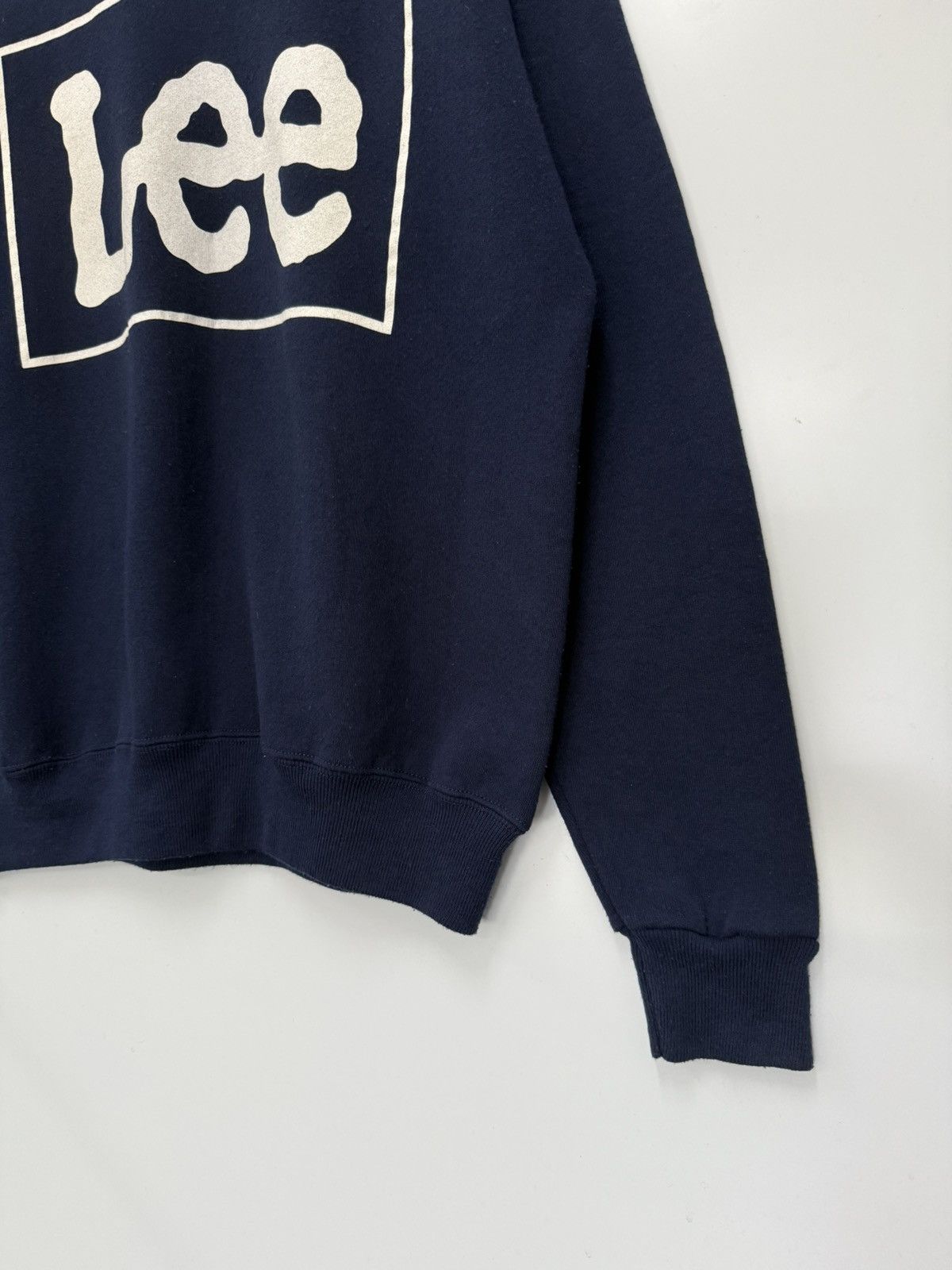 Lee 🔥 VINTAGE 90's LEE MADE IN USA iCONIC LOGO SWEATSHIRT - L Size US M / EU 48-50 / 2 - 2 Thumbnail