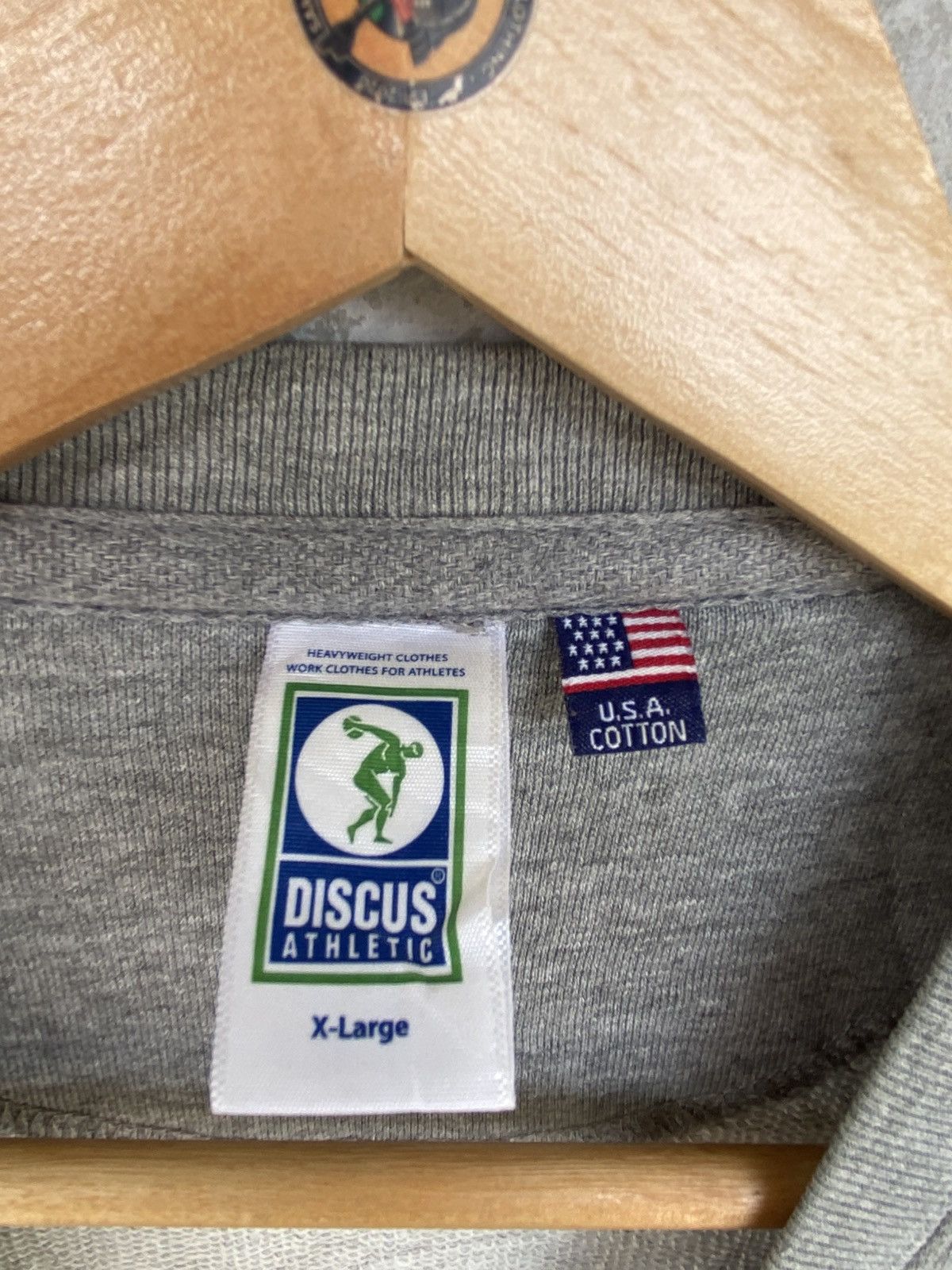 Other Vintage Discus Athletic Big Printed Crewneck Sweatshirt Gray Size US XL / EU 56 / 4 - 6 Thumbnail
