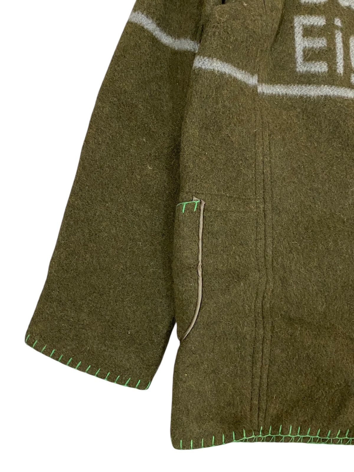 Vintage German Military Wool Coat - Bundes-Eigentum, Woolen Jacket Size US S / EU 44-46 / 1 - 12 Thumbnail